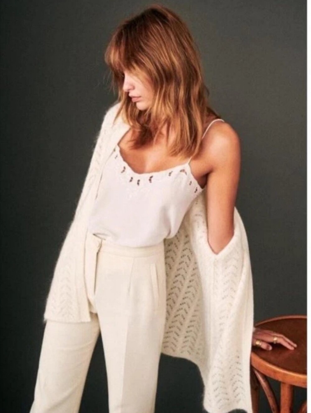 🆕SEZANE Georges Mohair Open Cardigan